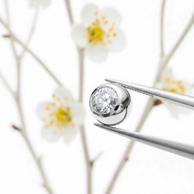 Top Zirconia en Boule en Titane de Qualité Implant avec Filetage Interne