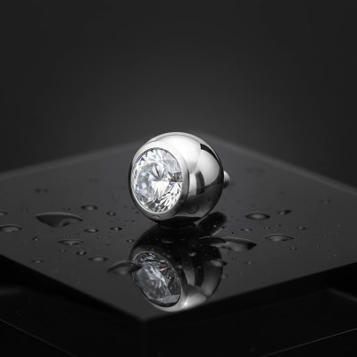 Top Zirconia en Boule en Titane de Qualité Implant avec Filetage Interne