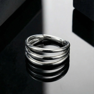 Anneau triple avec charnière en titane de qualité implant