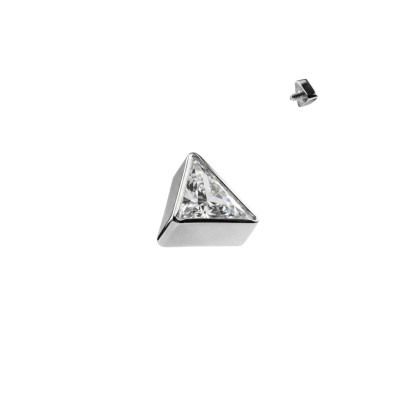 Haut Zircon Triangulaire Serti en Biseau en Titane de Qualité Implant avec Filetage Interne