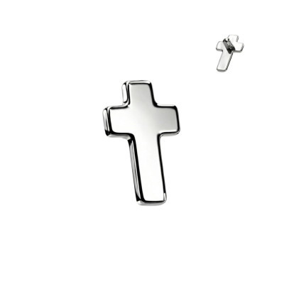 Embout Croix Plate en Titane de Qualité Implant avec Filetage Interne